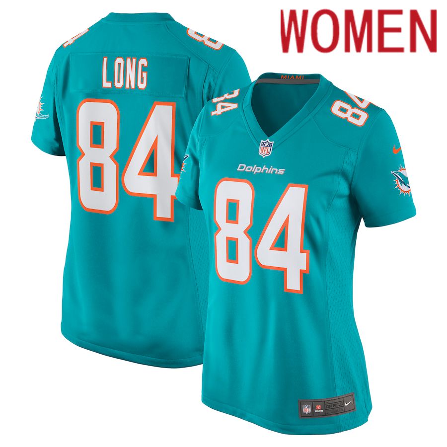 Women Miami Dolphins #84 Hunter Long Nike Green Game NFL Jersey->women nfl jersey->Women Jersey